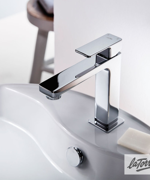 Μπαταρία Νιπτήρα La Torre Profili Chrome με Αυτόματη Βαλβίδα (45001-100)